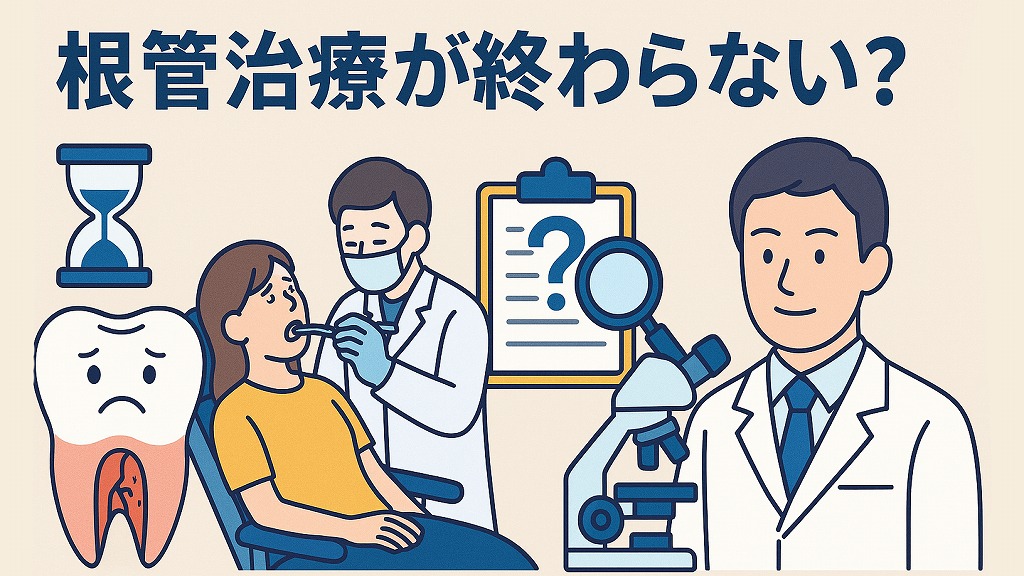 根管治療が終わらない？