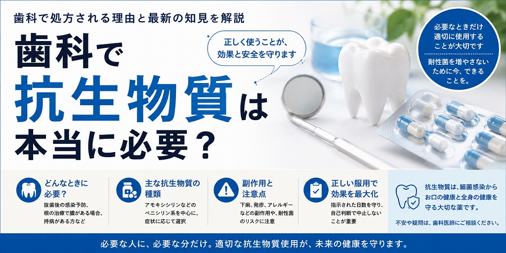 歯科で抗生物質は本当に必要？