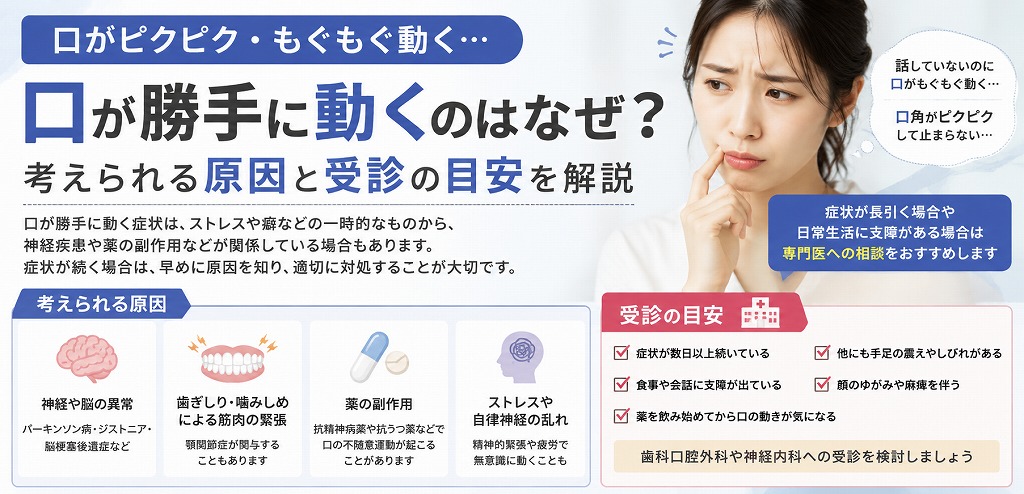 口が勝手に動くのはなぜ？