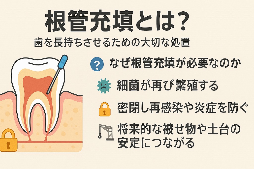 根管充填とは?歯を長持ちさせるための大切な処置