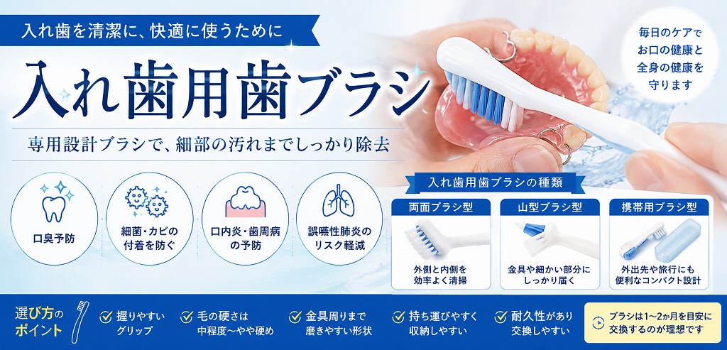 入れ歯用歯ブラシとは？