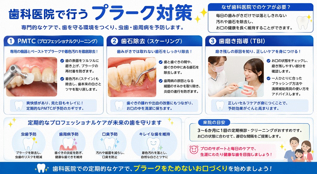 歯科医院で行うプラーク対策