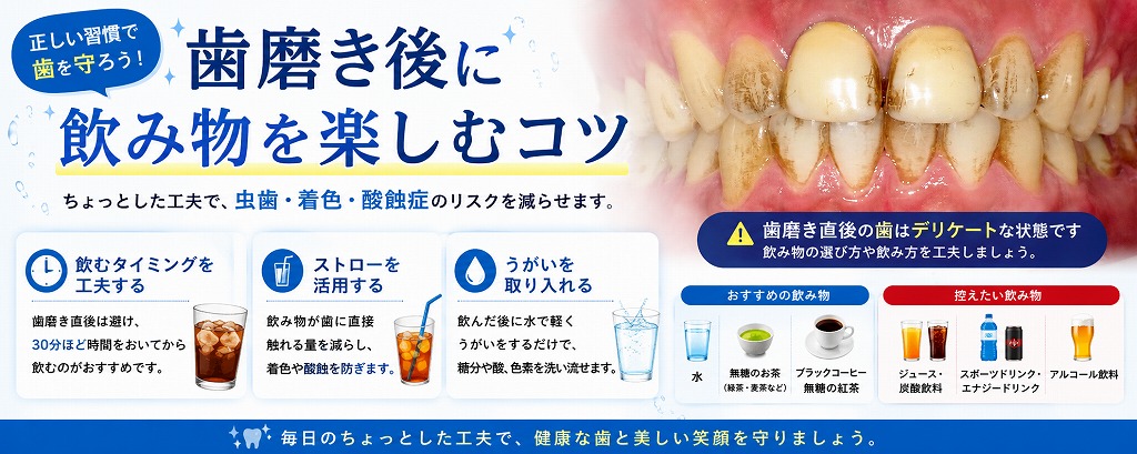 歯磨き後に飲み物を楽しむコツ