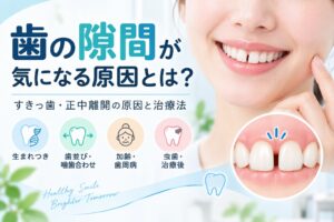 歯の隙間・すきっ歯の原因とは?正中離開の治し方と治療法
