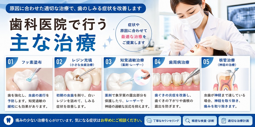 歯科医院で行う主な治療