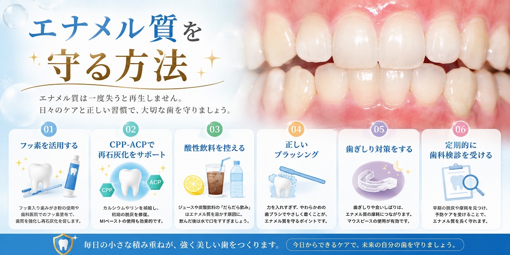 エナメル質を守る方法