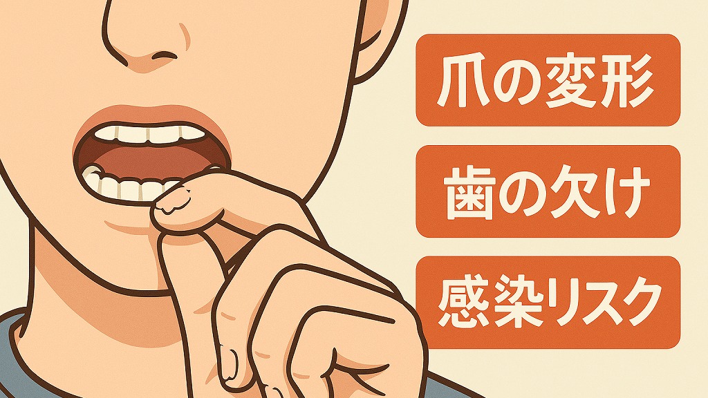 爪噛みが及ぼす悪影響