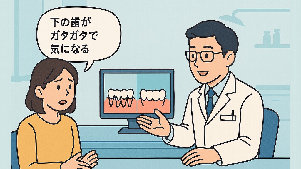 下の歯のガタガタを改善する方法