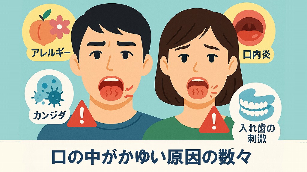 口の中がかゆい主な原因