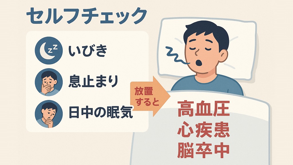 睡眠時無呼吸症候群を放置すると