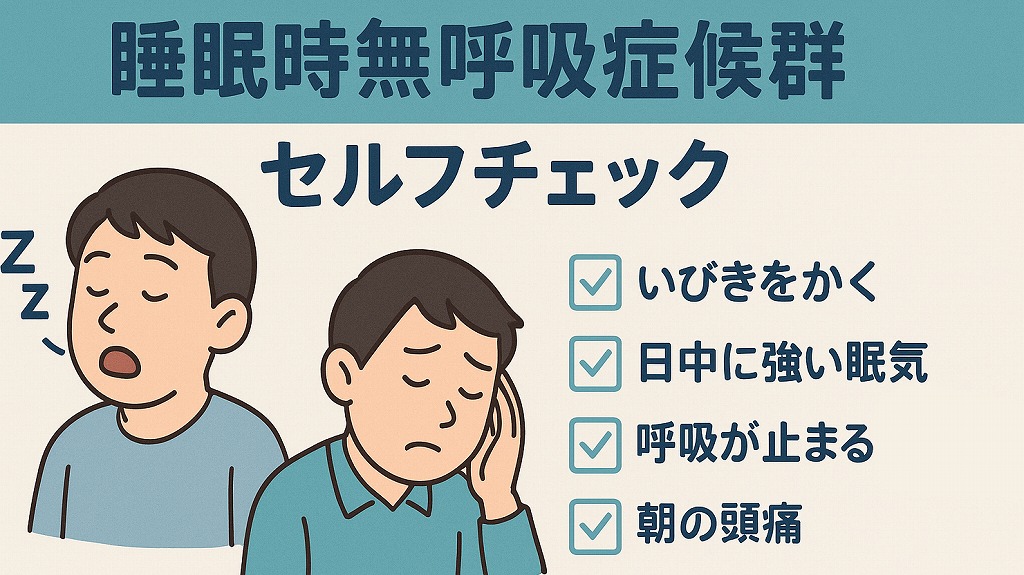 睡眠時無呼吸症候群の症状チェック