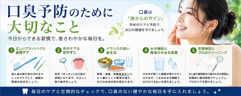 口臭予防のために大切なこと
