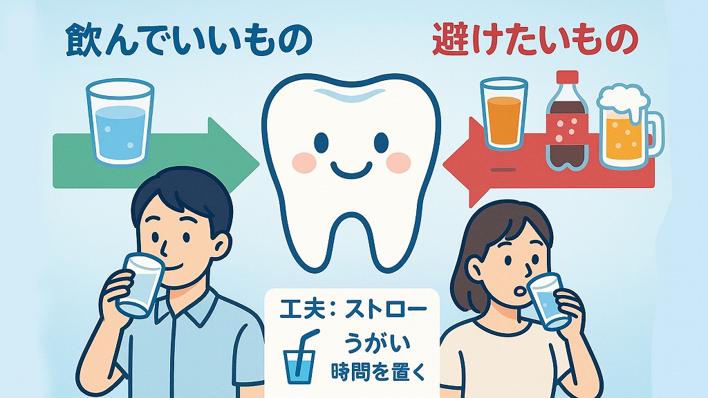 歯磨き後に飲み物を楽しむ工夫