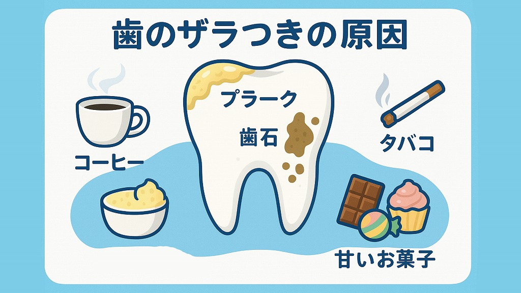 歯がザラザラする原因