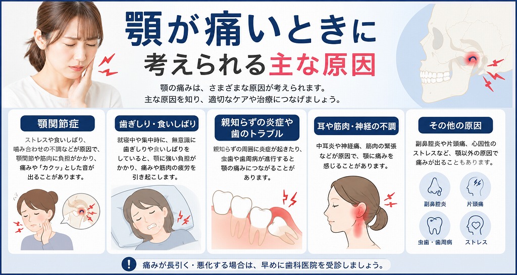 顎が痛い原因とは？