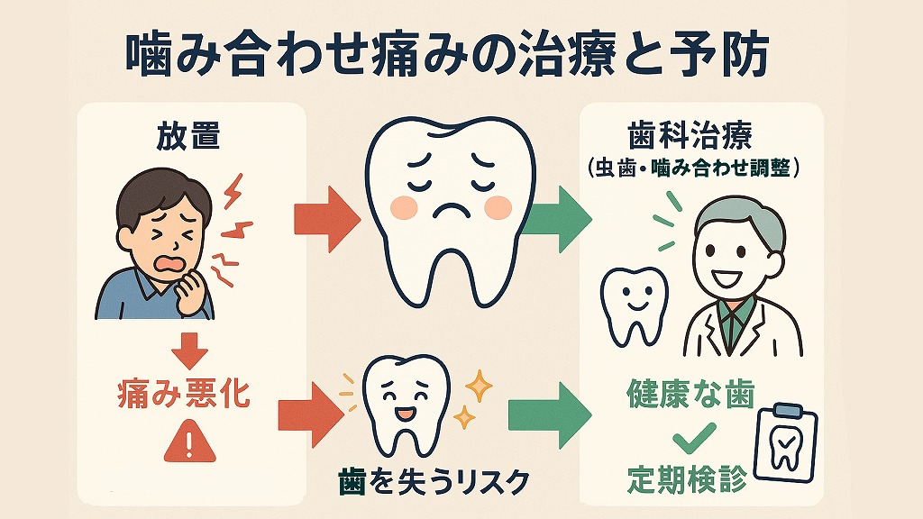噛み合わせによる歯の痛みの治療と予防