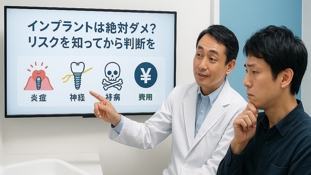 インプラントは絶対ダメ？リスクを知ってから判断を
