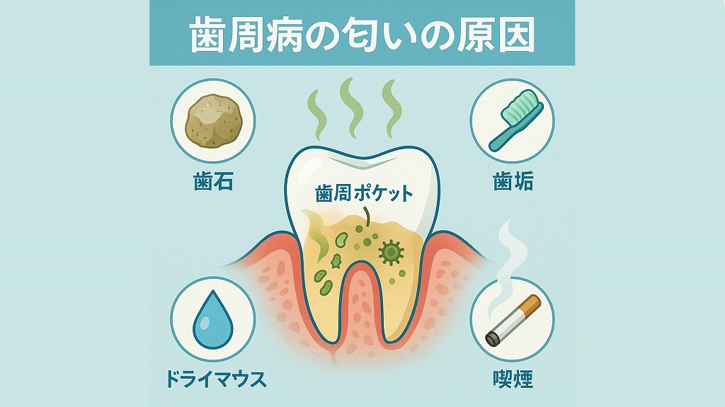 歯周病の匂いが起こる原因