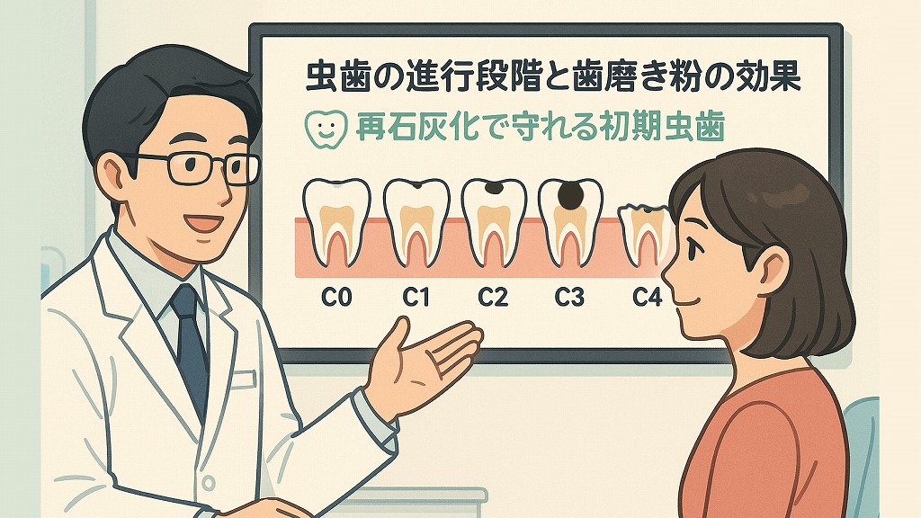 虫歯の進行段階と歯磨き粉の効果