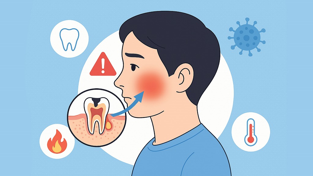 頬が腫れる主な原因