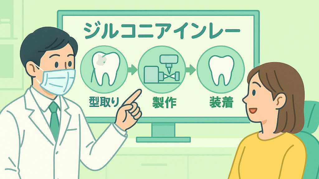 ジルコニアインレー治療の流れ