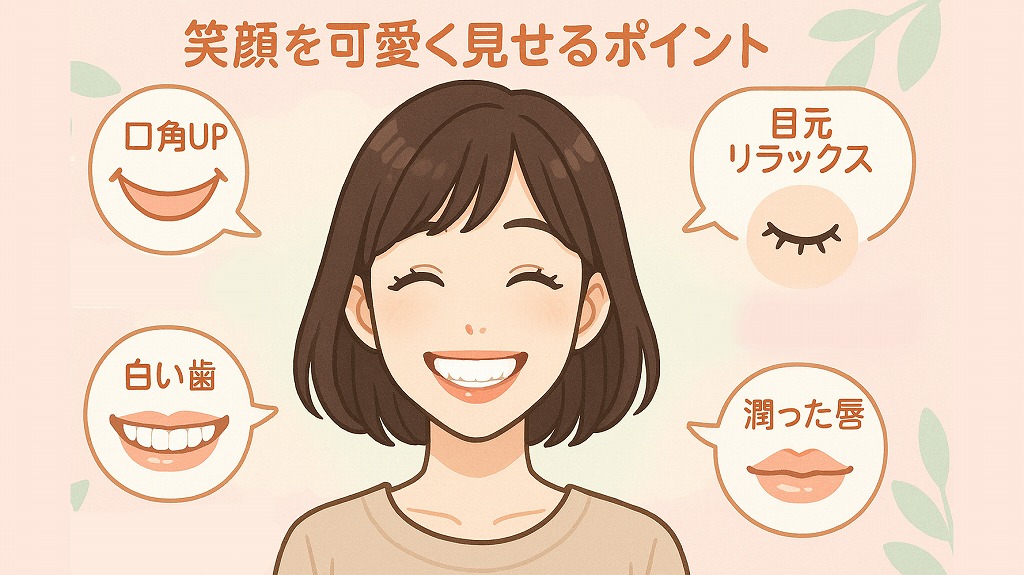 笑顔を可愛くするポイント