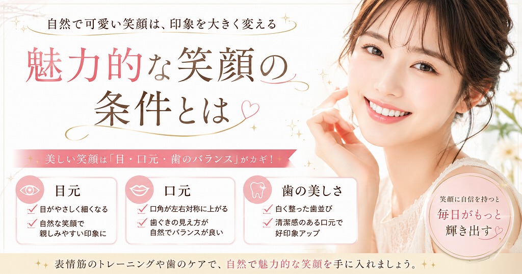 魅力的な笑顔の条件とは