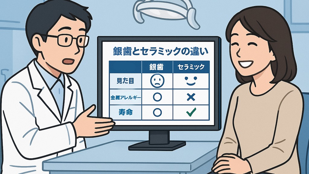 銀歯とセラミックの違い