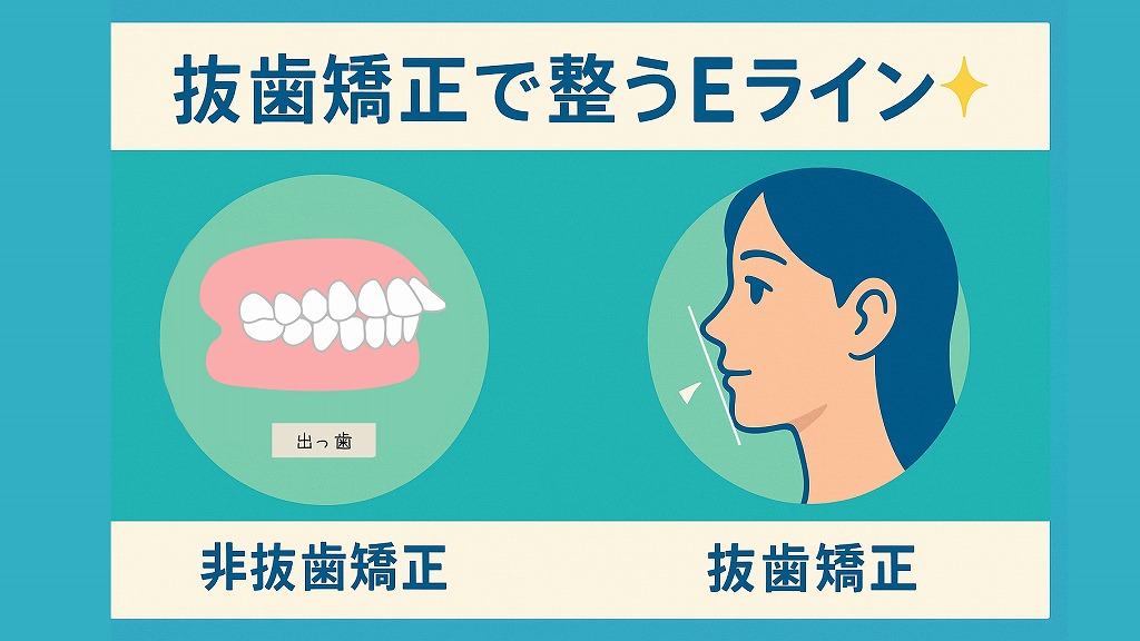 抜歯矯正で整うEライン