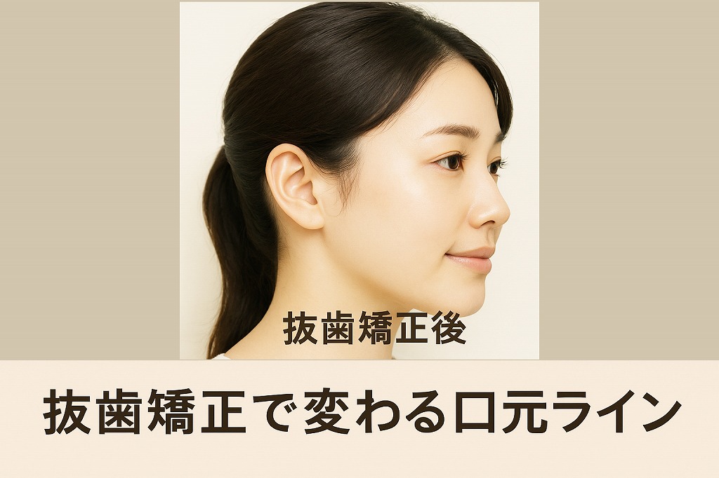 抜歯矯正で変わる口元ライン
