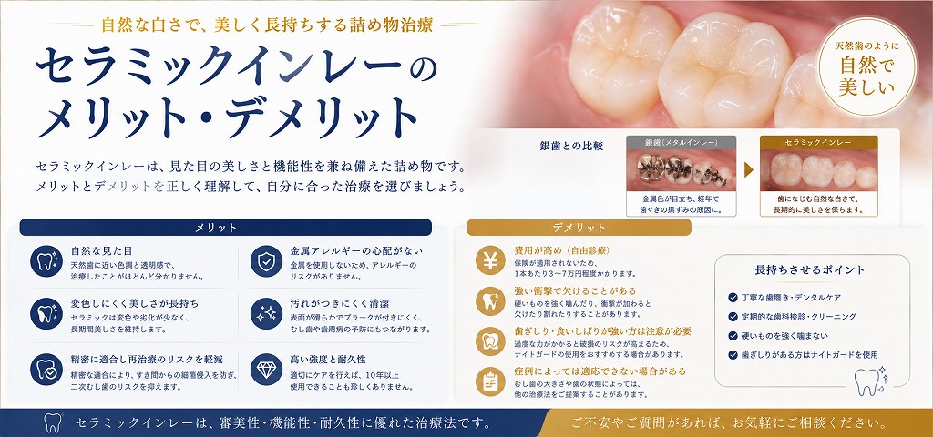 セラミックインレーのメリット