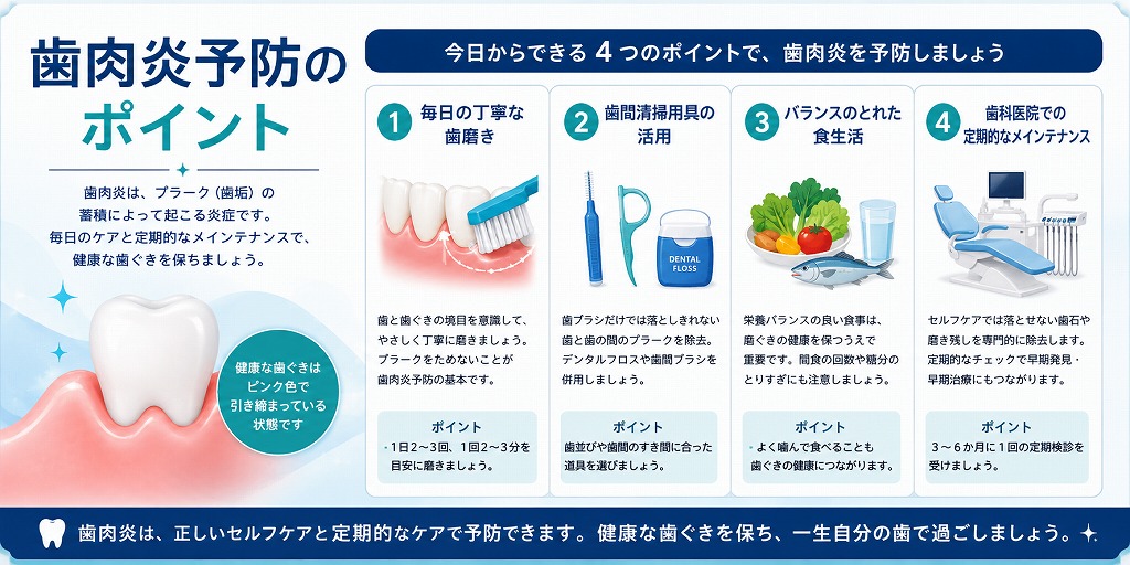 歯肉炎予防のポイント