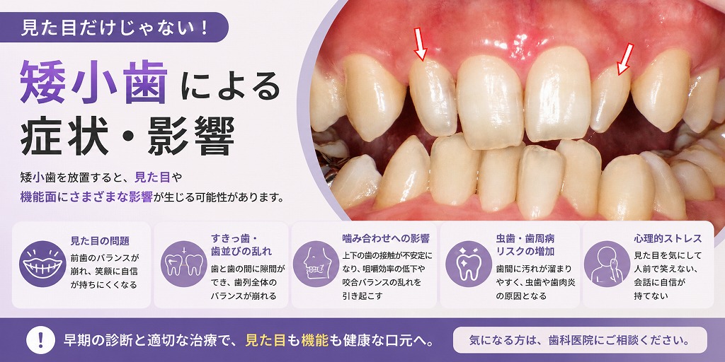 矮小歯による症状・影響