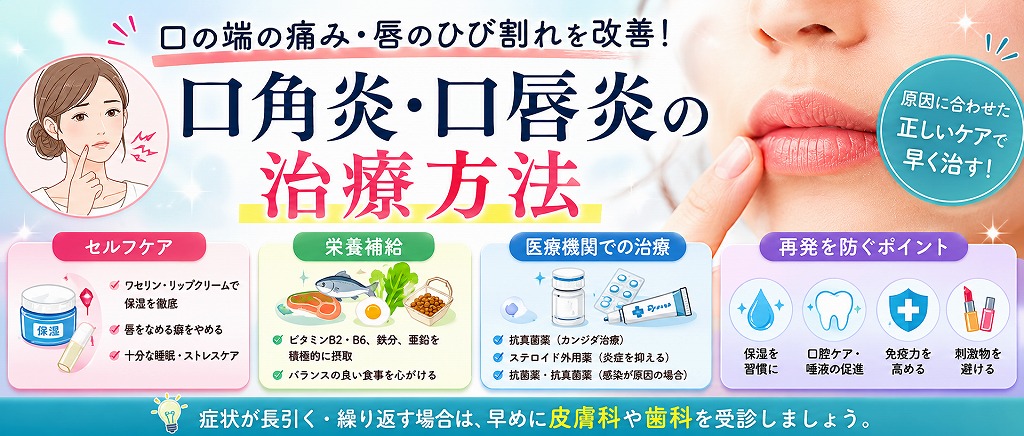 口角炎・口唇炎の治療方法
