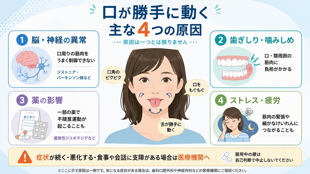 口が勝手に動くのはなぜ？