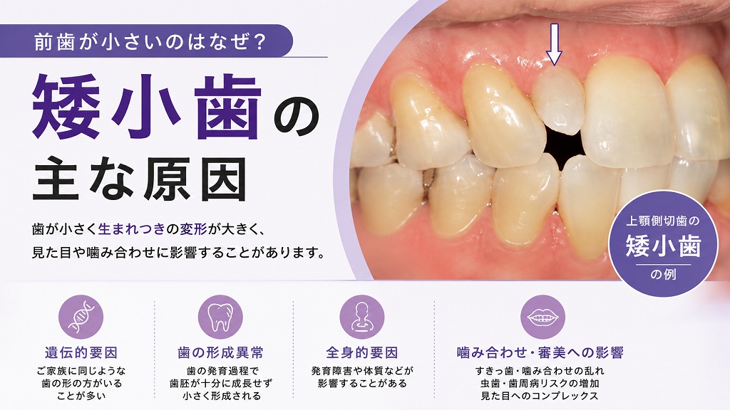 矮小歯の主な原因