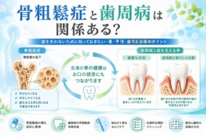 骨粗鬆症と歯周病は関係ある？歯を失わないために知っておきたいこと
