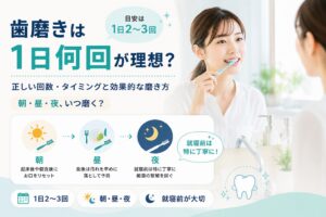 歯磨きは1日何回が理想？｜正しい回数・タイミングと効果的な磨き方