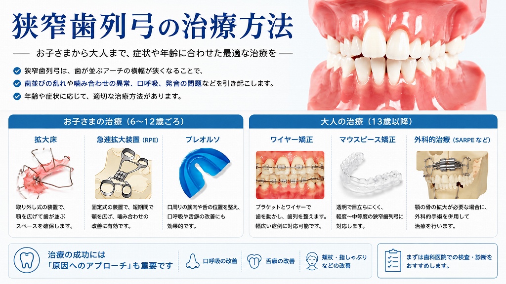 狭窄歯列弓の治療方法