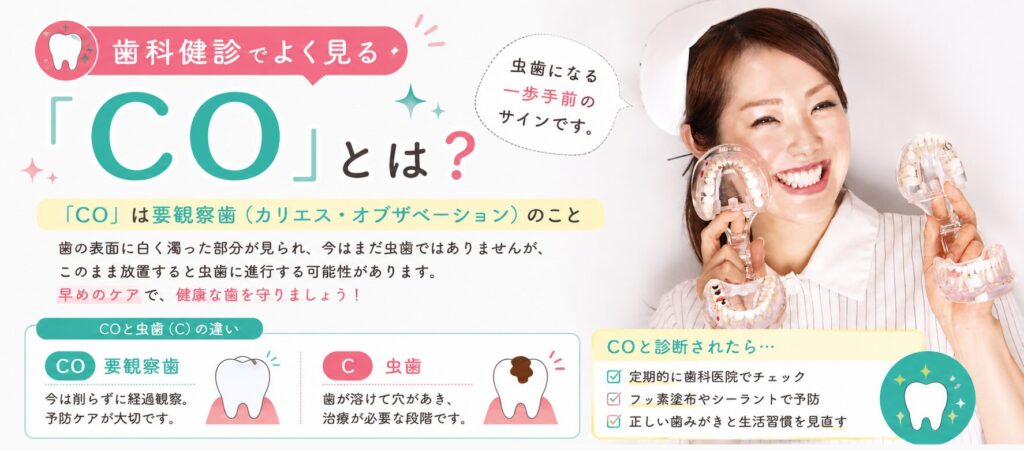 歯科健診でよく見る「CO」とは？