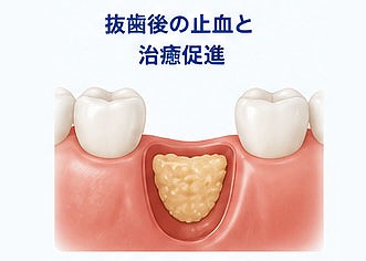抜歯後の治癒促進