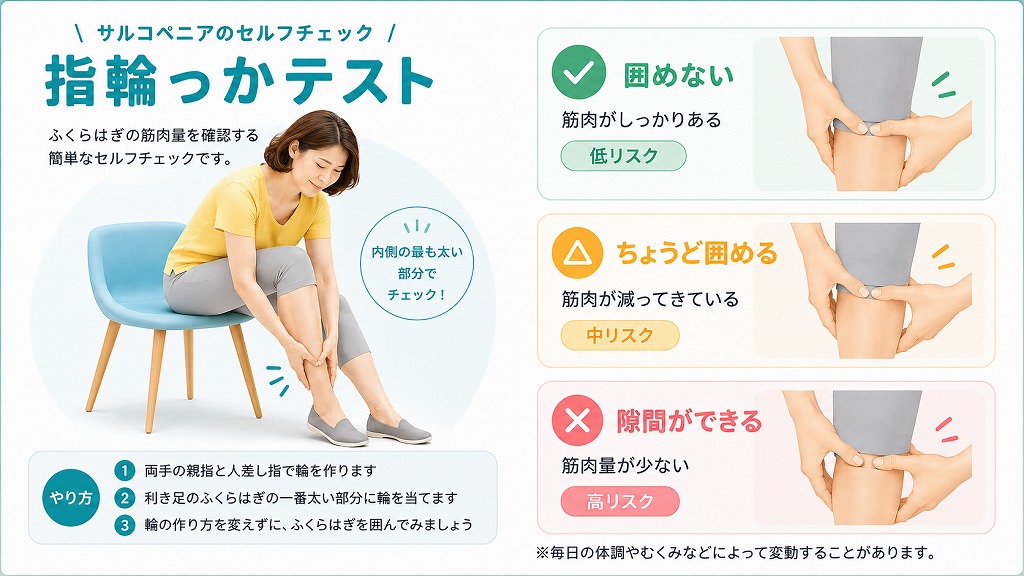 サルコペニアの「指わっかテスト」