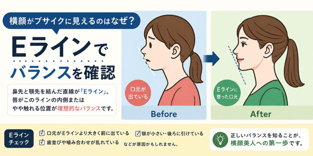 横顔がブサイクに見えるのはなぜ？