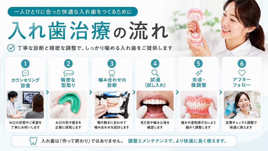 入れ歯治療の流れ