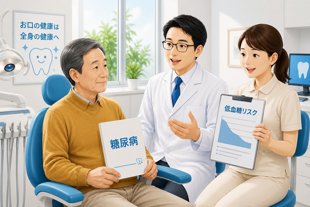 糖尿病の方が歯科を受診する際の注意点