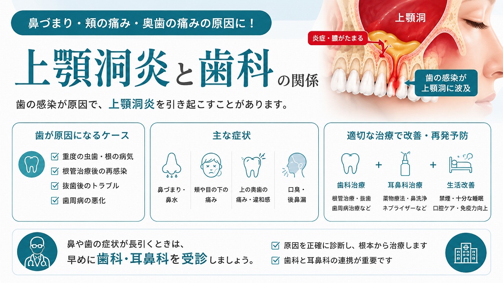 上顎洞炎と歯科の関係
