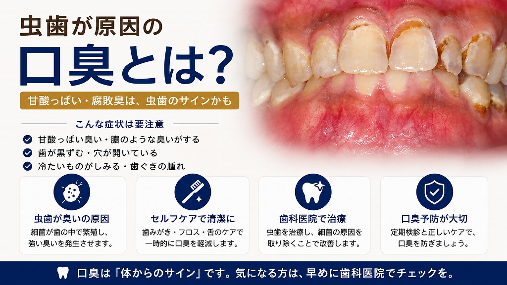 虫歯が原因の口臭とは？