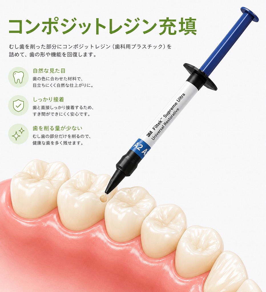 コンポジットレジン充填