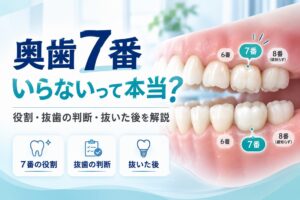 奥歯7番はいらない？抜歯しても大丈夫？｜第二大臼歯の役割と抜いた後の影響
