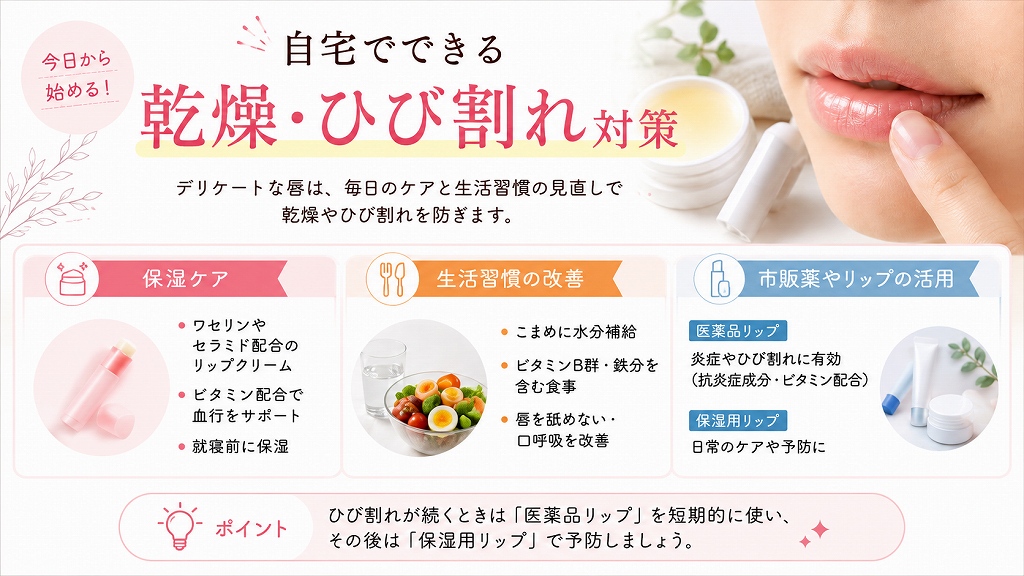 自宅でできる乾燥・ひび割れ対策